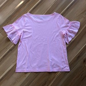 J. Crew Tops - J.Crew T-Shirt with Ruffle Detail on Sleeve J. Crew Tops - J.Crew T-Shirt with Ruffle Detail on Sleeve